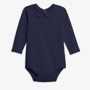 Long sleeve peter pan babysuit Navy Blue 12-18 months